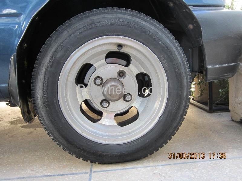 Semi Hollow Alloy Rims + Tire for Sale for sale in Lahore Car